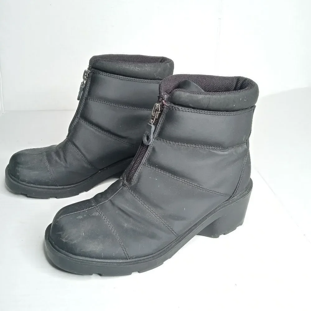London Fog black ankle boots size 6